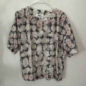 Madison Margiela MM6 Floral Cotton Top